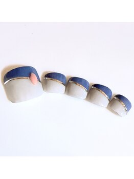 秋のフットネイル