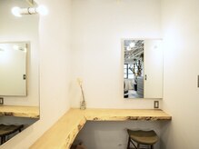 オムズアイ(om's eye.)の雰囲気（お帰りの際は個室パウダールームをご利用いただけます）