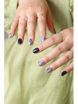 キダチ(Kidati)/ニュアンスマーブルネイル