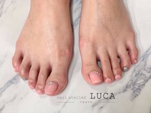 ネイルアトリエルカ(nail atelier LUCA)/W-371 シェラックビジューネイル