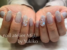 ネイル アトリエ ミジュ(nail atelier MijU)/大人気の氷ストーンワンポイント