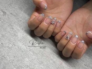 ルフレ(Rufle)/ガラスフレンチネイル