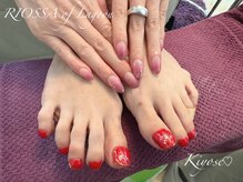 リオッサ オブ ラグーン(RIOSSA of Lagoon)/ニュアンス×キラキラネイル