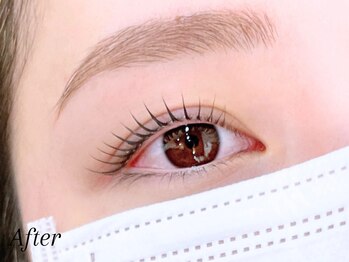 ミーナ 大財店(mina)/アイブロウWAX＋まつ毛パーマ上