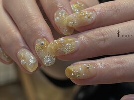 うるうる夏色水滴ちゅるんネイル