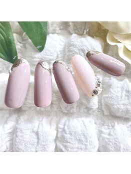 8月オフィスネイルサンプル