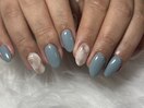 ブルーニュアンスネイル
