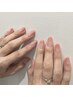 伸びても自然♪【ハンドネイル】カラーグラデーション（クリアベース）￥6900
