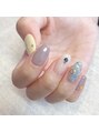 ヴィヴィアン ネイル(Vivian nail) アクリル絵の具で水彩フラワーアート*