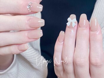 ウサギネイル 新大久保店(usagi nail)/マグネットフレンチ秋可愛い