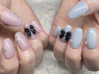 ボリ(Bori)/アシメネイル リボンパーツ