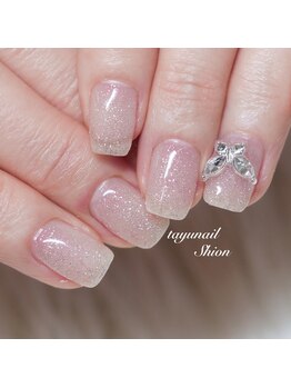 フラッシュネイル蝶々ネイル