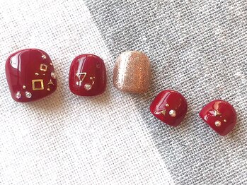 ネイルサロン ラビットフット(Rabbit foot)/大人上品フットネイル7980円