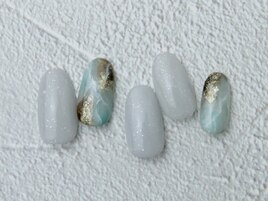 大理石ネイル ニュアンス