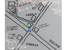 かんな/お店の地図