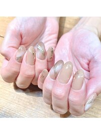 ニュアンスネイル/ベージュ