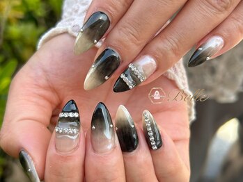 個性派ブラックネイル♪