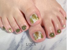 ネイルアトリエルカ(nail atelier LUCA)/W-406 カーキニュアンスネイル