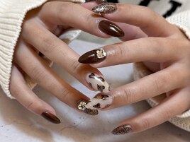 ブラウン×ハート