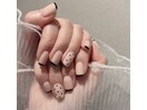 ドット×フレンチネイル