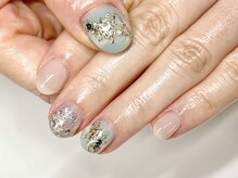 モーヴネイル(mauve.nail)/爽やかニュアンスネイル ¥11500