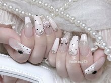 リンドネイル バイ モカ アンド ララ(Lind nail by moca and LaLa)/【mio】ガーリー/ドット