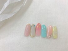 ネイルサロン アミ(Amie)/シンプルアート新作春デザイン♪
