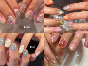 ネイルサロン トゥデイ 心斎橋店(Today)の写真/Todayでしかできないオリジナルデザイン*10日に1回新作デザイン♪トレンドカラーも月ごとに変更してます〇