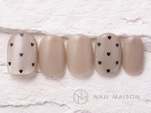 ネイルメゾン 渋谷店(NAIL MAISON)/ベージュマグドット￥5800