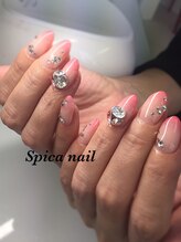 スピカ ネイルサロン アンド スクール(Spica nailsalon&school)/＋3Dストーン2個2400円♪