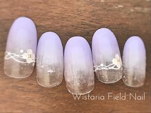 ウィスタリアフィールドネイル MONAD店(WISTARIA FIELD)/パープル　グラデーション　ホロ