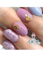 ネイルサロン 阡夜一夜/ツイードネイル 冬ネイル