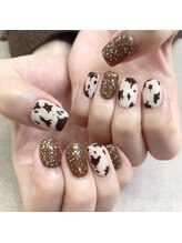 プライズアイリス アイラッシュ 池袋東口店(prize Iris eyelash)/牛柄ネイル【池袋】