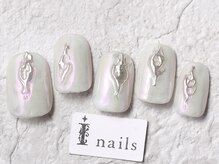 アイネイルズ 渋谷店(I nails)/ニュアンスオーロラミラー￥9480