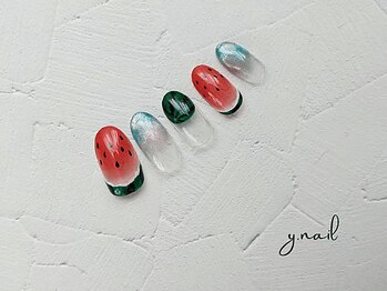ワイネイル(Y.nail)/スイカネイル