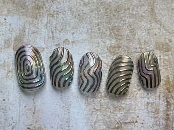 シープラスエー(C+A)/カラフルミラーラインネイル