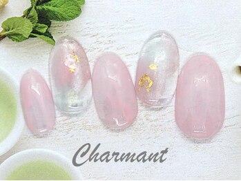 シャルマン(Charmant)/春塗りかけネイル