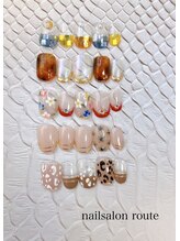 ネイルサロン ルート 二子玉川(nailsalon route)/9月キャンペーンネイル☆¥8200