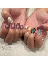 シープラスエー(C+A)/天然石風大人ネイル