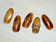 アルカナ(ARCANA)/10月ジェルデザイン￥9,500