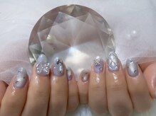 ララアンジュ(LaLa-Ange)/水色ネイル