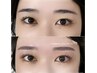 【ふんわり眉/韓国眉/平行眉にも◎】眉毛ワックス＋間引きカット¥5500