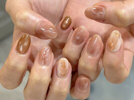 秋色ニュアンスネイル