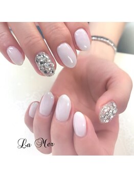 ネイルサロンラメール(La Mer)/ワンカラーに埋め尽くしネイル