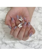マイビーネイル(MYB NAIL)/蝶々パーツネイル