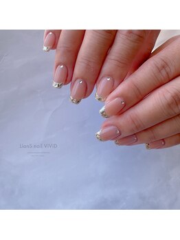 リアンスネイル ヴィヴィッド 岡山店(LianS nail ViViD)/ガラスフレンチ