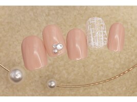 4600円　冬ネイル　ツイード