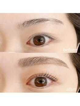クレール(clair)の写真/【まつ毛と眉毛の同時施術可能◎】自然体で輝く目元を叶えます！初めての方にも丁寧に寄り添います♪