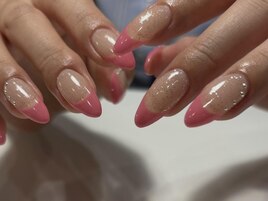 【Saki.o】ピンクラメフレンチ