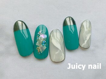 ジューシーネイル 天神店(Juicy nail)/ミラーフレンチ